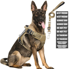 MOOGROU chaleco táctico para perro con ajuste cómodo y seguro.