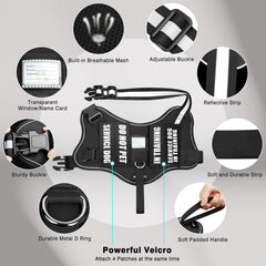 MOOGROU parches brillantes de velcro, personaliza señales según la situación.