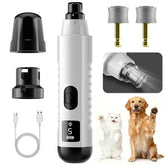 MOONEON lima uñas mascotas silenciosa con luz LED para recorte preciso