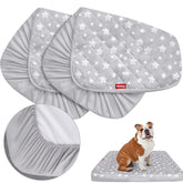 Funda impermeable Moonsea para cama de perro con estampado de estrellas gris, protección frente a líquidos