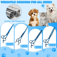 Tijeras Moontay desbastadoras de 7 pulgadas para pelo grueso y uniforme