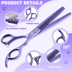 Moontay tijeras rectas para perros con líneas limpias.