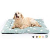 Cama Mora Pets con estrellas azul para perros grandes, descanso cómodo