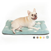 Mora Pets colchoneta jaula perro mediano azul, cómodo y estable para dormir.