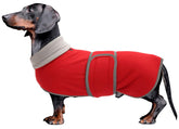 Morezi Dachshund Coat frente: abrigo cálido para paseos de invierno