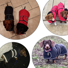 Morezi abrigo dachshund rosa ajuste de correas para mayor comodidad