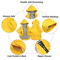 Morezi impermeable con bolsillo trasero para accesorios