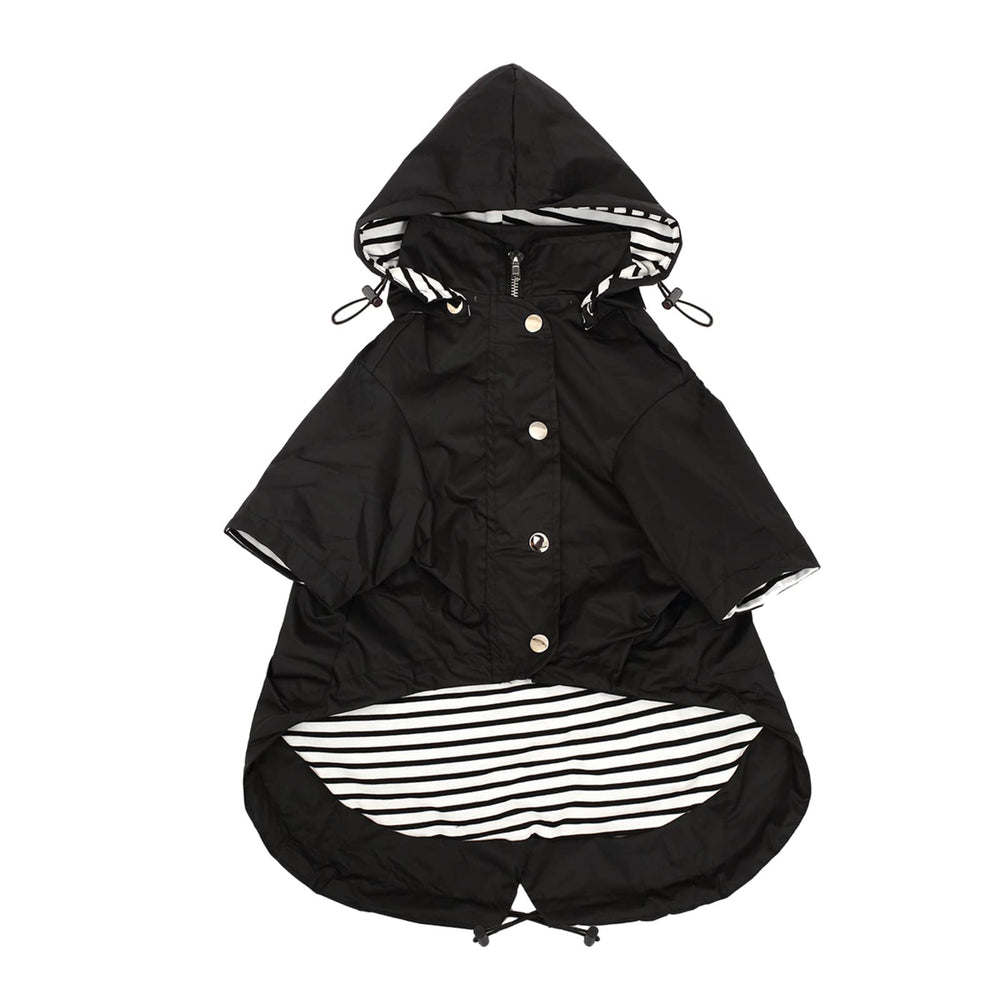 Morezi impermeable para perro con cremallera y botones reflectantes ideal para salidas bajo la lluvia