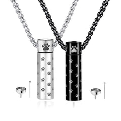 MOROTOLE collar urna para perro con huella, cenizas cerca del corazón.