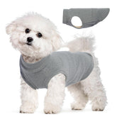 Morvigive chaleco para perro gris M con forro polar, ideal para paseos.