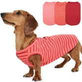 MORVIGIVE chaleco perro rojo sólido, abrigo cálido para paseos diarios.