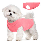 MORVIGIVE chaleco de forro felpa rosado para perro talla S; abrigo suave para paseos.