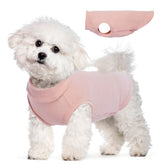 MORVIGIVE sudadera polar para perros pequeños, rosa, cálida para paseos fríos