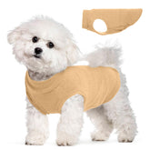 MORVIGIVE suéter polar para perros pequeños caqui, ideal para paseos cálidos.