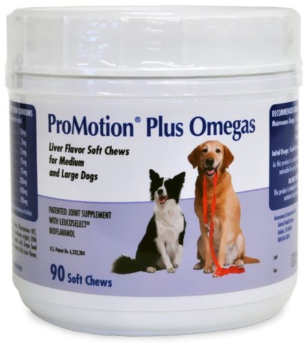 Motion Pro Promotion Plus Omegas, gomitas para perros medianos y grandes, apoyo diario.