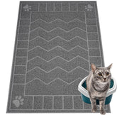 Alfombra Motsamla para arena de gato, gran cobertura que reduce salpicaduras.
