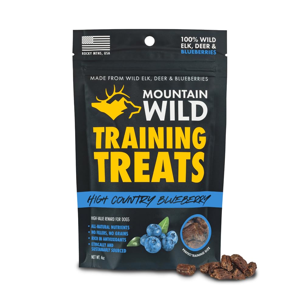 Golosinas Mountain Wild para entrenamiento con alce y venado, ideal para refuerzo positivo.