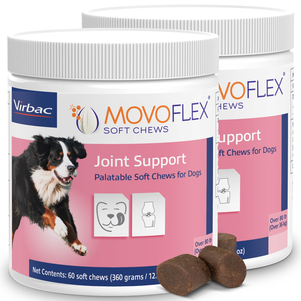 MoVoFlex gomitas suaves para articulaciones de perro grande, favorece la movilidad diaria.