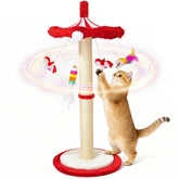 MOYMO Merry-Go-Round, rascador de 39 pulgadas para gatos grandes en interiores.