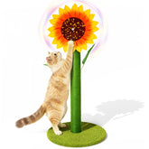 MOYMO poste rascador girasol 38pulgadas, base amplia para gatos.