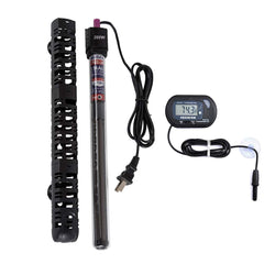MQ calentador sumergible para acuario, enfoque frontal, mantiene temperatura estable para peces