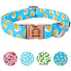 MR.CHUBBYFACE collar azul bebé para perro, cómodo para paseos diarios.