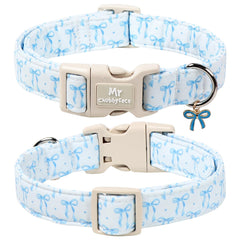 MR.CHUBBYFACE collar de algodón ajustable para perro, cómodo para paseos.