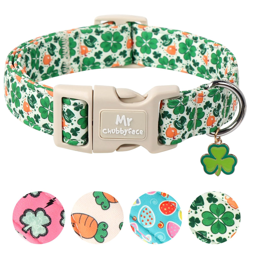 MR.CHUBBYFACE collar para perro con cierre rápido, cómodo para ponér y quitar durante paseos.