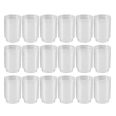 MRTIOO tazas de alimento para reptiles, 0.5oz, visión clara de la comida.