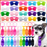 Lazo para perro ajustable de Mruq Pet en color sólido, perfecto para fiestas y fotos.