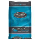 Muenster Granos Antiguos y Pescado Oceánico, bolsa frontal, nutrición sin gluten para perros pequeños.