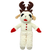 Multipet corderito navideño con astas de reno, suave para perros