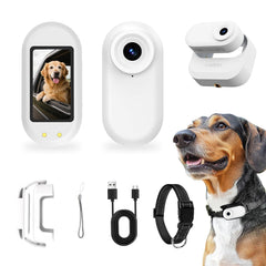 Musoumars cámara collar mascota 1080p: captura la vida diaria desde la vista de tu animal.