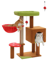MUTTROS arbol-gato hongo plataforma, observa y descansa con seguridad.