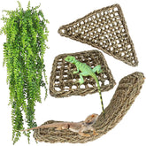 MUYG hamaca reptil rectangular grande, ideal para trepar y descansar en el terrario.