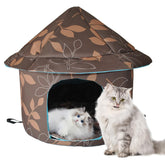 Casa MUYG para gatos en exterior aislada protege al gato del frío
