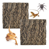 MUYG corcho terrario – pared natural 30x30 cm para hábitats seguros.