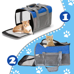 MUYG transportín gato con correa ajustable para transporte cómodo