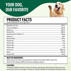 My Dog Sanctuary articulaciones: masticables para perros que cuidan huesos y movilidad.