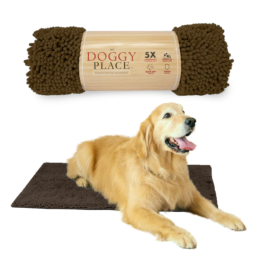 Alfombra My Doggy Place con absorción superior para limpiar lodo y agua.