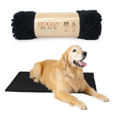Alfombra My Doggy Place para perros, vista frontal, gran absorción para barro.