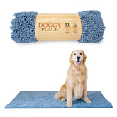 My Doggy Place: alfombra de entrada denim desvanecido, gran absorción para lodo y agua