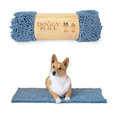 My Doggy Place Alfombrilla de barro para perros, denim deslavado atrapa humedad