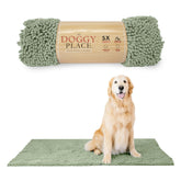 My Doggy Place Mud Mat Sage 60x36: atrapa agua y lodo para la entrada.
