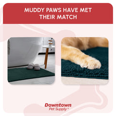 My Doggy Place Mud Mat Teal, doble costura para durabilidad en uso intenso
