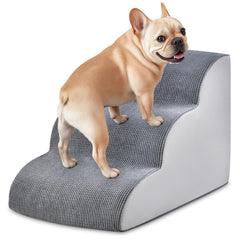 myaxbd escalera para perros de 3 pasos, ideal para subir a la cama con seguridad.