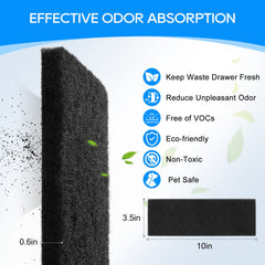 MyfatBOSS filtro carbono doble grosor para Litter-Robot 3: mayor absorción.