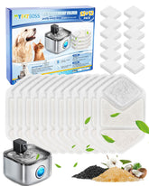 MyfatBOSS filtros para bebederos gatos, paquete de 24, agua limpia y segura.