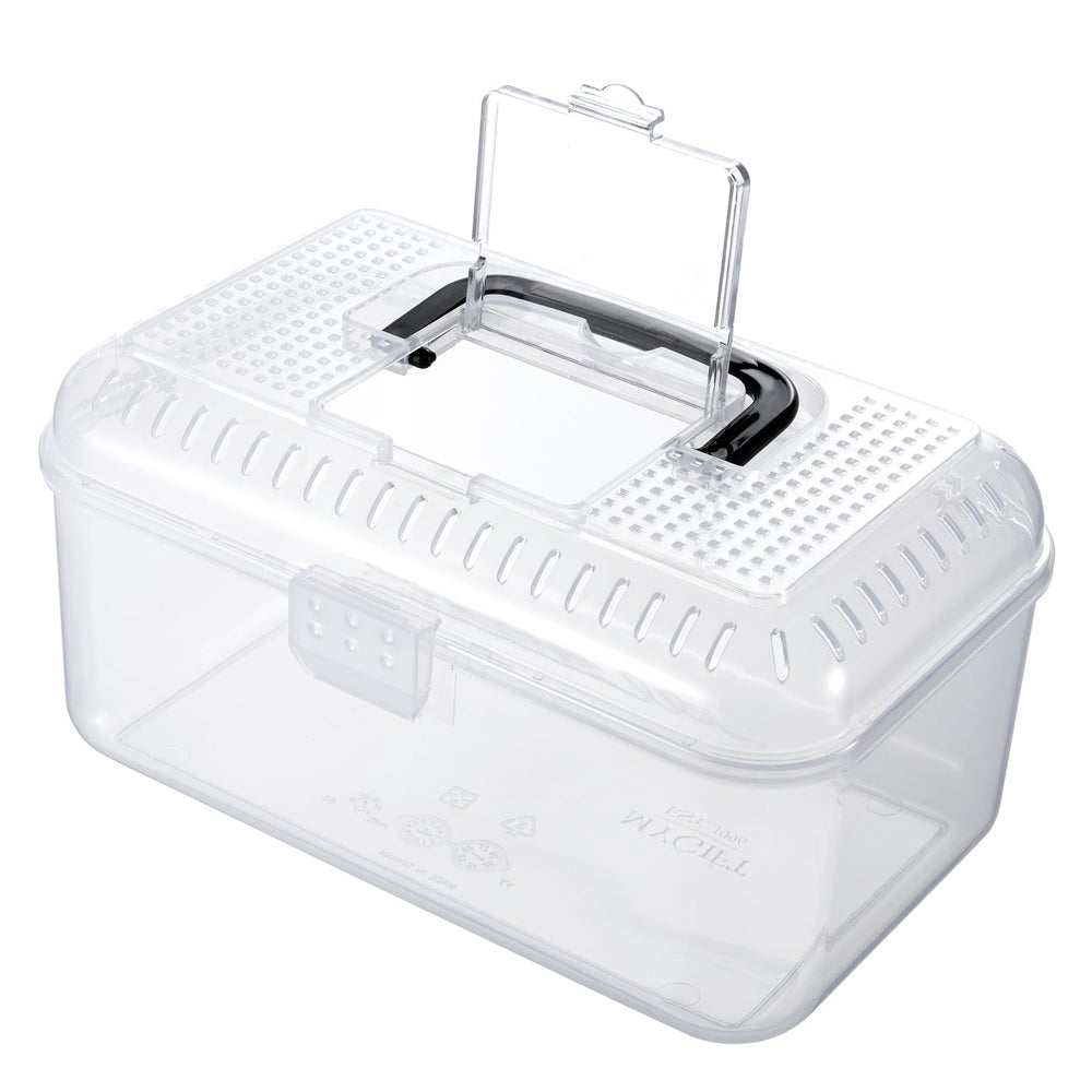 MyGift Reptile Carrier terrario frontal transparente para observar criaturas con claridad.