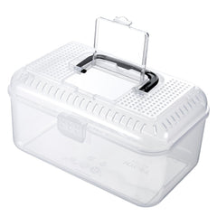 MyGift Reptile Carrier terrario frontal transparente para observar criaturas con claridad.